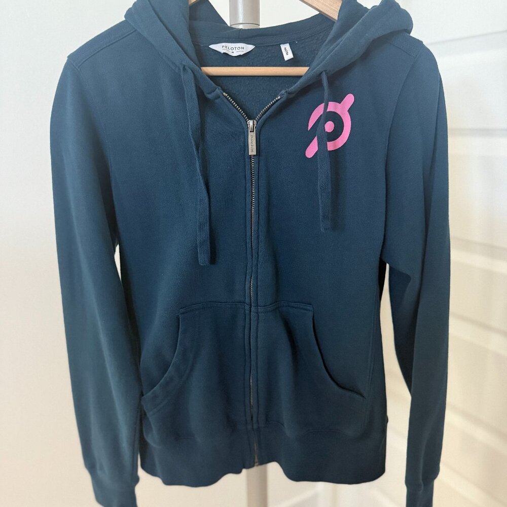 Peloton‎ Ultimate Fleece Zip Hoodie – Blue, Size Medium